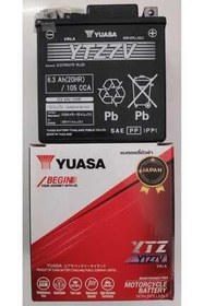 تصویر باطری Ytz7V 12 V 63 Amper 2024 105 Cca نصب باتری موتور سیکلت Yuasa 