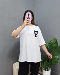 تصویر تیشرت لانگ گربه 