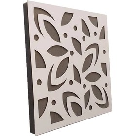 تصویر پنل آکوستیک جاذب صدا طرح گلبرگی - 50*50 / سفید Petal design sound-absorbing acoustic panel