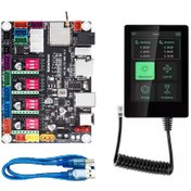 تصویر برد کنترلر MKS DLC32 Max همراه با نمایشگر لمسی MKS ESP-TFT35 