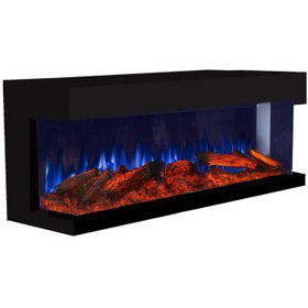 تصویر شومینه برقی سه بعدی طول 180 سانتی متر 180 cm long 3d electric fireplace