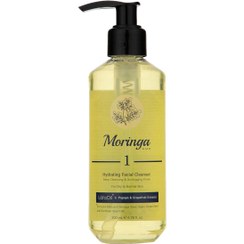 تصویر ژل شستشوی و آبرسان صورت مورینگا امو کد 1 مناسب پوست های چرب، مختلط و معمولی حجم 200 میلی لیتر 