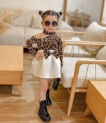 تصویر ست پوشاک دخترانه پلنگی سایز ۱ تا ۸ سال 