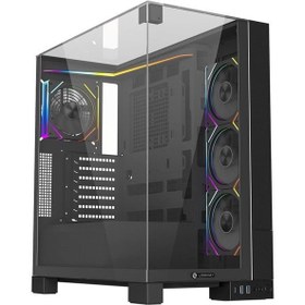 تصویر کیس کامپیوتر لاجی کی مدل C734B LogiKey C734B Mid Tower Computer Case