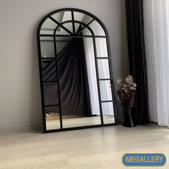 تصویر آینه فلزی الف مدل ماندگار پایه دار 