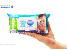 تصویر دستمال مرطوب درب دار دافی مدل SENSETIVE بسته 70عددی Dafi Sensitive Wet Wipes 70pcs