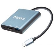 تصویر هاب 3 پورت Type-C بیاند مدل BA-412 با پورت 3.0 USB و HDMI و قابلیت PD Beyond BA-412 USB 3.0 Type-C HUB, 3 Port With HDMI Port + Power Delivery