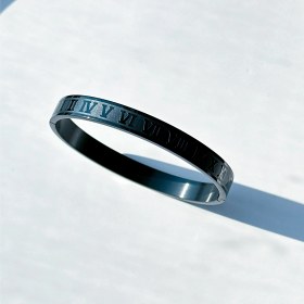 تصویر بنگل رومن مشکی استیل 