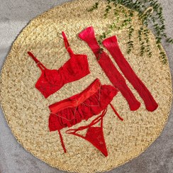 تصویر ست فانتزی شورت و سوتین کد 8055 