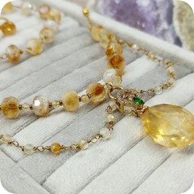 تصویر گردنبند سیترین 