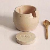 تصویر نمکدان و فلفل‌پاش صورتی نمک بتونی بونی اورجینال Ghogol Home 