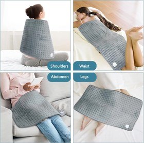 تصویر پد حرارتی درمانی تشکچه برقی با 10 حالت گرمایی برند Duerer Duerer Electric Heating Pad for Back, Neck and Shoulder Pain Relief and Cramps XXL 17.7 x 33.4 inches, Set of 10 Temperatures and 90 Minute Shut-Off Timer