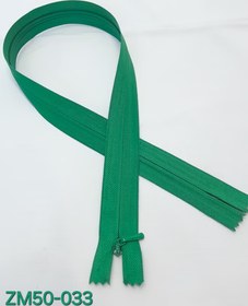 تصویر زیپ مخفی 50 سانت سبز 