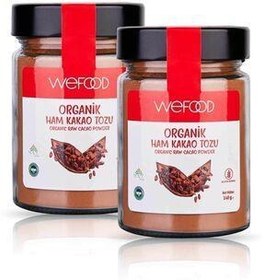 تصویر Wefood پودر کاکائو خام ارگانیک 140 گرم 2 Wefood Organik Ham Kakao Tozu 140 gr 2'li