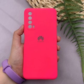 تصویر قاب گوشی Huawei Y7A هوآوی سیلیکونی های کپی طرح ساده سرخابی محافظ لنز دار کد 45409 