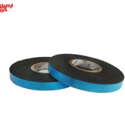 تصویر نوار چسب دو طرفه فومی روکش آبی – double sided foam tape 1cm 