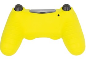 تصویر روکش دسته PS4 طرح جوکر رنگ زرد 