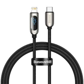 تصویر کابل تبدیل USB-C به لایتنینگ باسئوس مدل CATLSK-A01 طول ۲ متر ۲۰ وات 