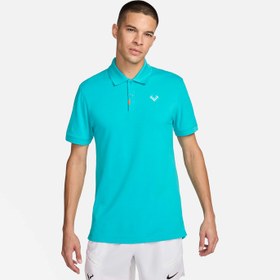 تصویر پلوشرت تنیس مردانه نایک - Nike Rafa Slim-Fit Polo - فیروزه ای 