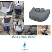 تصویر میز مطالعه و لب تاپ مدل reading rest Reading rest