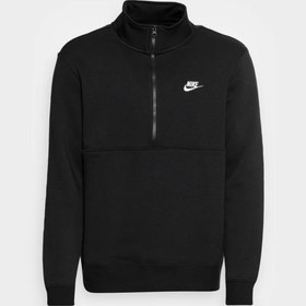 تصویر ست سویشرت نیم زیپ و اسلش نایکی club fleece club fleece