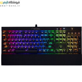 تصویر کیبورد با سیم کورسیر مدل K70 LUX RGB Mechanical K70 LUX RGB Mechanical-Cherry MX RGB Brown Gaming Keyboard