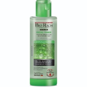 تصویر تونر پاک کننده صورت پوست چرب بایوریچ مدل Seborich حجم 200 میلی لیتر BioRich Seborich Facial Toner For Oily Type Skin - 200ml