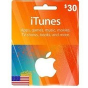 تصویر گیفت کارت 30 دلاری اپل آیتونز امریکا 