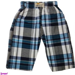 تصویر شلوارک پسرانه مدل چهارخانه کد M03 چندرنگ 