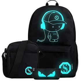 تصویر کوله پشتی انیمیشن FLYMEI انیمیشن برای پسران ، کوله پشتی مدرسه ای دخترانه با کیف شانه 15.6 \u0026#39; ا FLYMEI Anime Luminous Backpack for Boys, Girls School Daypack with Shoulder Bag 15.6'' Laptop Bag, Lightweight Travel Bag Set, Cool Cartoon Backpack for Men FLYMEI Anime Luminous Backpack for Boys, Girls School Daypack with Shoulder Bag 15.6'' Laptop Bag, Lightweight Travel Bag Set, Cool Cartoon Backpack for Men