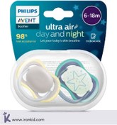 تصویر پستانک دو عددی اونت 18-6 ماه شب و روز سری الترا ایر scf085/70 