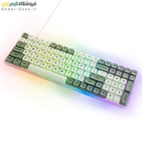 تصویر مجموعه کامل کیکپ طرح Matcha کیبورد مکانیکال Matcha PBT DoubleShot XDA Keycaps Full Set 