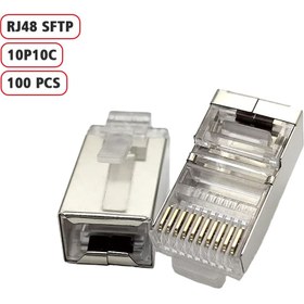 تصویر سوکت شبکه ونتولینک RJ48 SFTP مدل 10 پین 