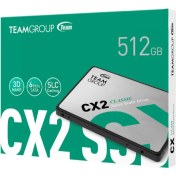 تصویر حافظه اس اس دی اینترنال تیم گروپ TeamGroup CX2 ظرفیت 512 گیگابایت 