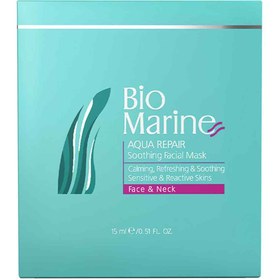 تصویر ماسک سه عددی التیام بخش صورت بایومارین Bio Marine حجم 15 میل 