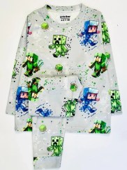 تصویر بلوز و شلوار پسرانه طرح ماینکرافت 