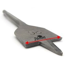 تصویر مته ولف مدل برگی کد T26 سایز 26 میلی متر 