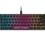 تصویر کیبورد Corsair K65 RGB Mini - سوییچ مکانیکی Cherry MX قرمز 