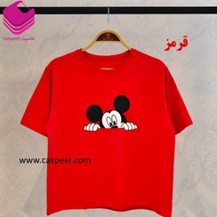 تصویر کراپ زنانه طرح میکی موس نخ پنبه کد 1010