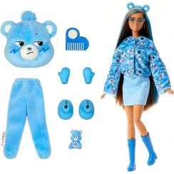 تصویر عروسک سری باربی کتی ریویل برند کار بیئر - خرس عصبانی برند barbie Barbie Cutie Reveal Care Bears Series Doll - Grumpy Bear