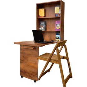 تصویر میز تحریر و صندلی تاشو Folding desk with folding Chair