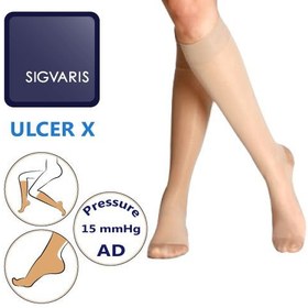 تصویر جوراب زخم واریس آلسر سیگواریس Sigvaris Ulcer - کد 295 