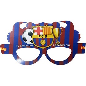 تصویر عینک دسته دار تم تولد بارسلونا 