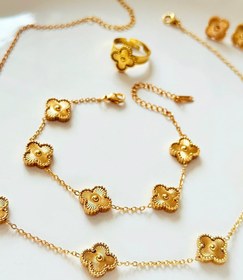 تصویر ست ونکلیف طلایی کد E10 