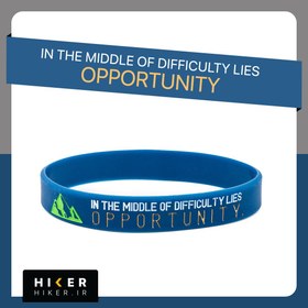 تصویر دستبند سیلیکونی IN THE MIDDLE OF DIFFICULTY LIES OPPORTUNITY (0431) 