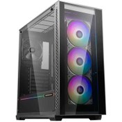 تصویر کیس کامپیوتر دیپ کول مدل Matrexx 70 ADD 3F RGB مشکی DeepCool Matrexx 70 ADD 3F RGB Black Computer Case