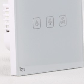 تصویر کلید لمسی کولر ابی Royal -سفید 