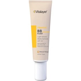 تصویر بی بی فلوئید ویتامین سی ویتالیر حجم ۳۰ میلی لیتر مناسب انواع پوست با رنگ بژ 