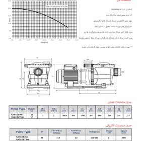 تصویر پمپ آب فیلتر دار استخری STP200 نوید موتور 