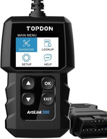 تصویر دیاگ خودرو OB2 برند TOPDON TOPDON OBD2 Diagnostic Tool AL300 Car Universal Vehicle Fault Code Reader with Full OBD2 Functions Read and Clear Codes to Turn Off Check Engine Light